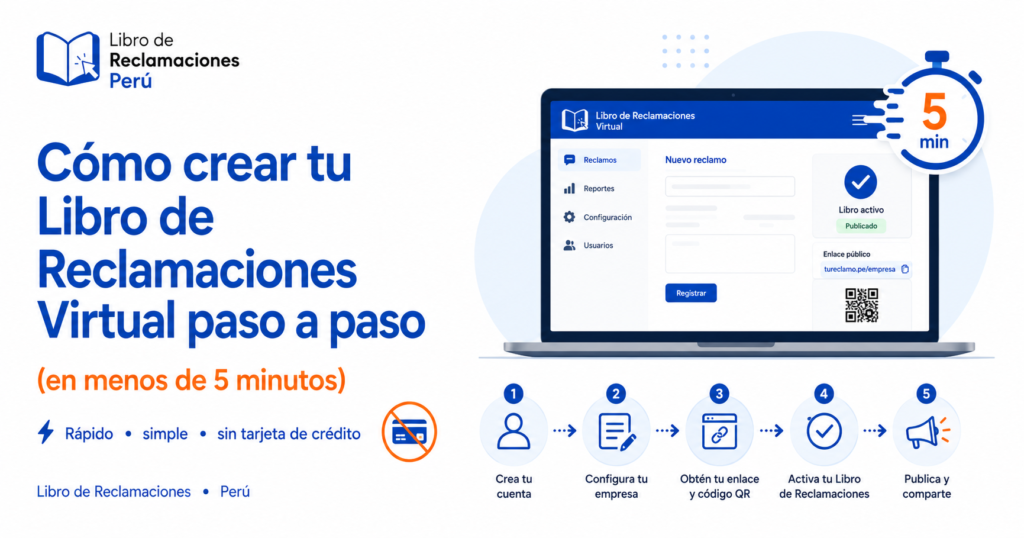 como crear tu libro de reclamaciones virtual paso a paso